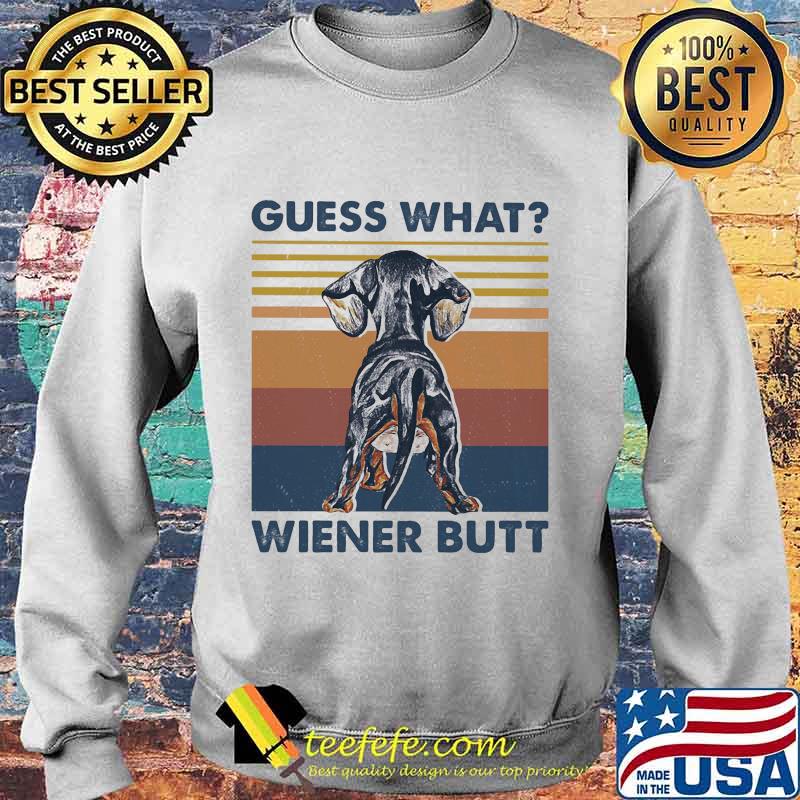 Dachshund guess what weiner butt vintage retro s Sweater Dachshund guess what weiner butt vintage retro s Sweater