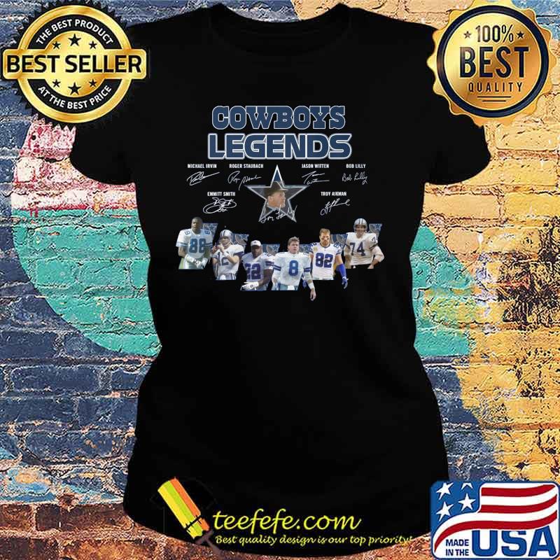 Dallas cowboys football team legends signatures s Ladies tee Dallas cowboys football team legends signatures s Ladies tee