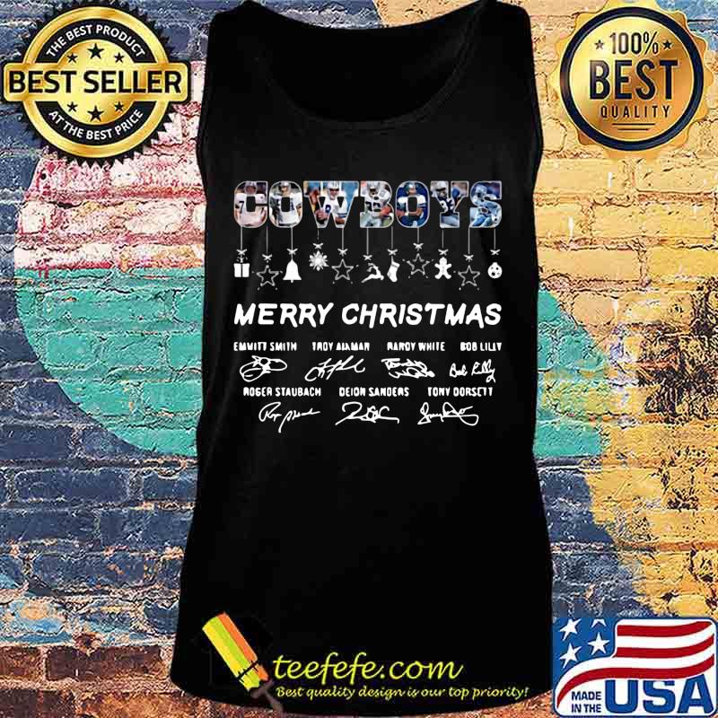 Dallas cowboys merry christmas signatures s Tank top Dallas cowboys merry christmas signatures s Tank top