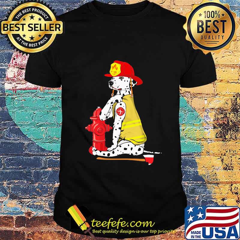 Dalmatian firefighters tattoos logo shirt