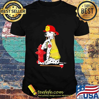 Dalmatian firefighters tattoos logo shirt