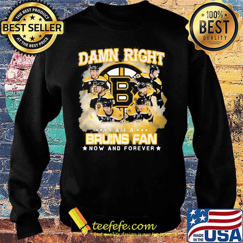 Damn right i am a boston bruins fan now and forever stars s Sweater Damn right i am a boston bruins fan now and forever stars s Sweater