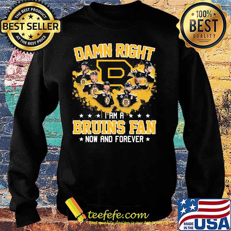 Damn right i am a boston bruins fan now and forever stars s Sweater Damn right i am a boston bruins fan now and forever stars s Sweater