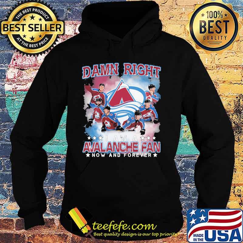 Damn right i am a colorado avalanche fan now and forever stars s Hoodie Damn right i am a colorado avalanche fan now and forever stars s Hoodie
