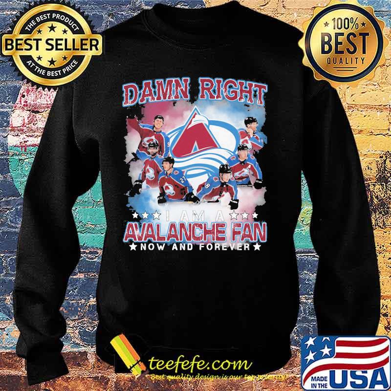 Damn right i am a colorado avalanche fan now and forever stars s Sweater Damn right i am a colorado avalanche fan now and forever stars s Sweater