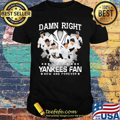 Damn right i am a new york yankees fan now and forever stars shirt