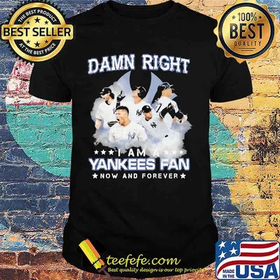 Damn right i am a new york yankees fan now and forever stars shirt