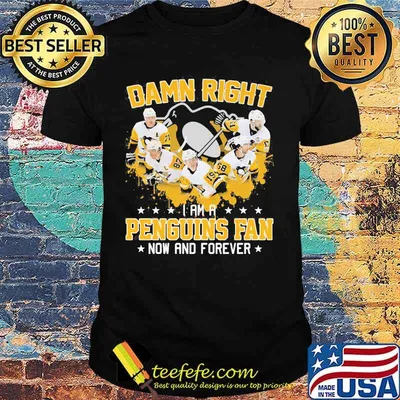 Damn right i am a pittsburgh penguins fan now and forever stars shirt