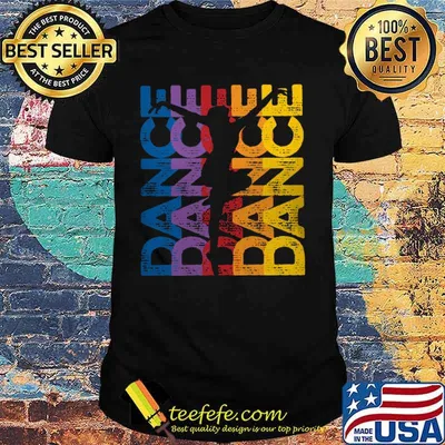 Dance girl vintage color shirt