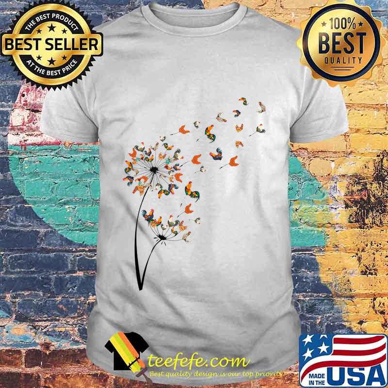 Dandelion Chicken Flower T-Shirt Floral Chickens Tree Lover T-Shirt