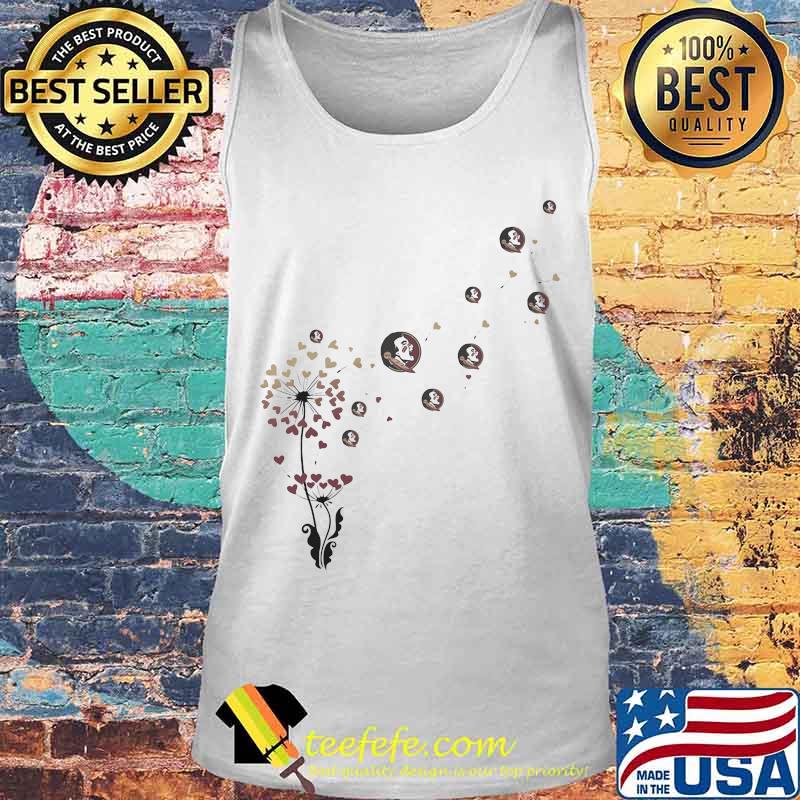 Dandelion flower florida state seminoles logo hearts s Tank top Dandelion flower florida state seminoles logo hearts s Tank top