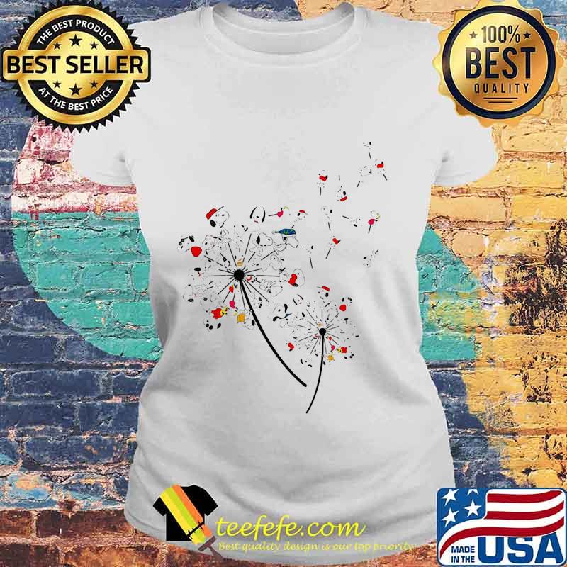 Dandelion flower snoopy cartoon s Laides tee Dandelion flower snoopy cartoon s Laides tee