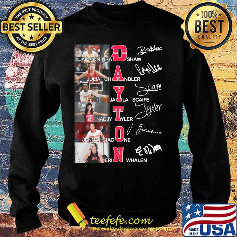 Dayton flyers women's basketball players signatures s Sweater Dayton flyers women's basketball players signatures s Sweater