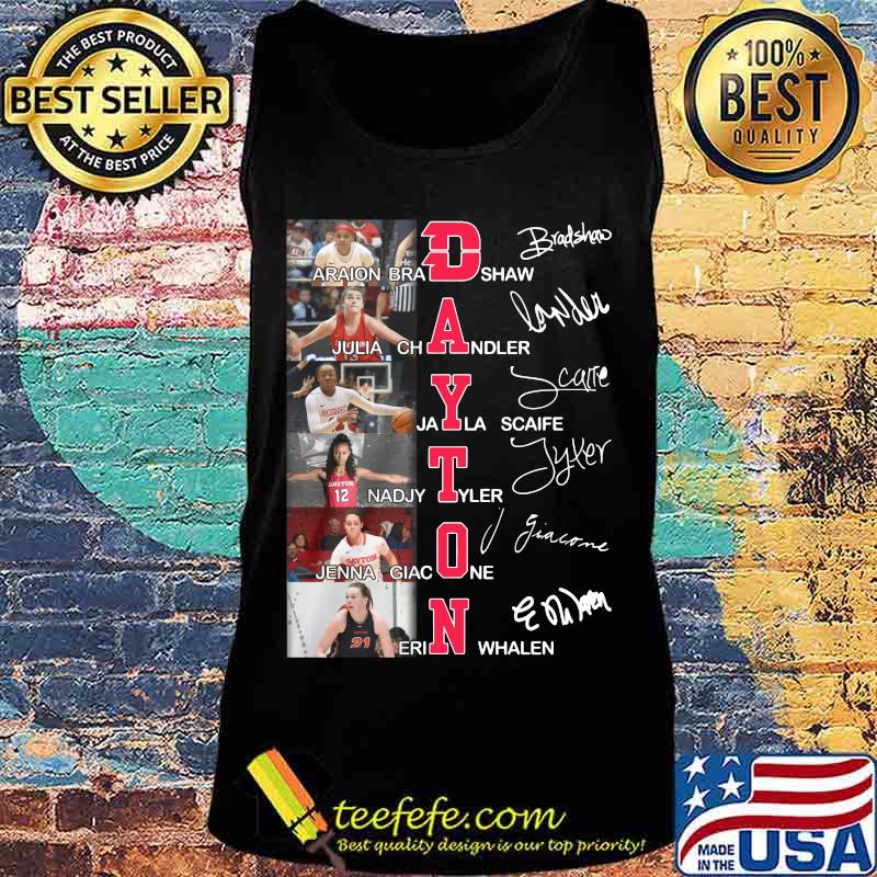 Dayton flyers women's basketball players signatures s Tank top Dayton flyers women's basketball players signatures s Tank top