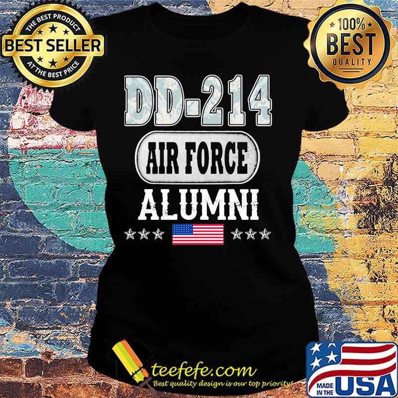 DD-214 air force alumni American flag s Ladies tee DD-214 air force alumni American flag s Ladies tee