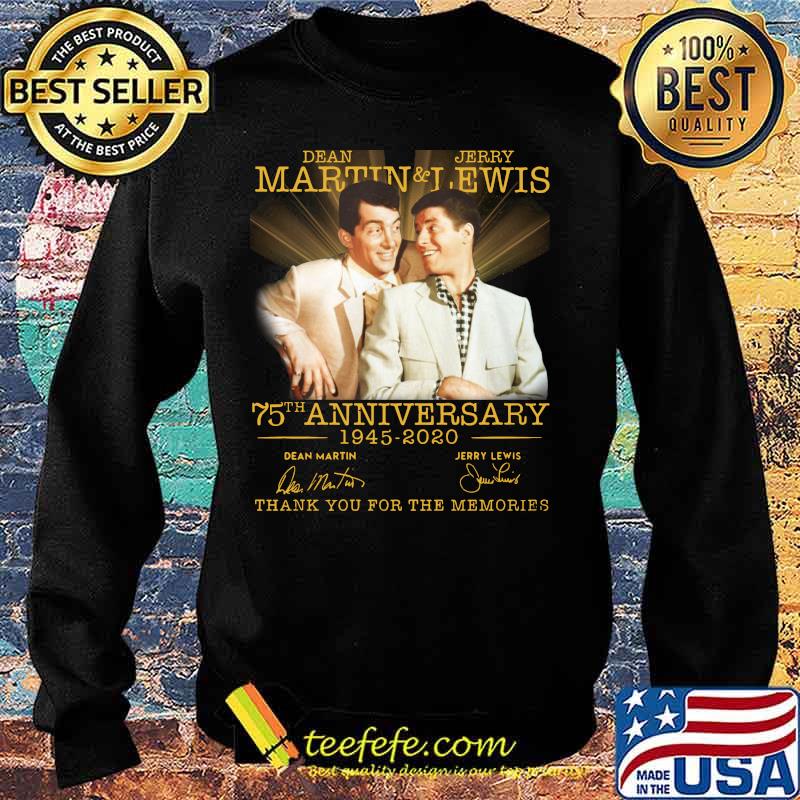Dean martin and jerry lewis 75th anniversary 1945 2020 thank you for the memories signatures s Sweater Dean martin and jerry lewis 75th anniversary 1945 2020 thank you for the memories signatures s Sweater