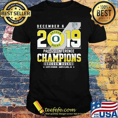 December 6 oregon duck football 2019 pac 12 conference champions shirt