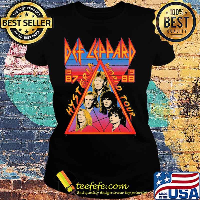Def leppard hysteria world tour 1987 s Ladies tee Def leppard hysteria world tour 1987 s Ladies tee