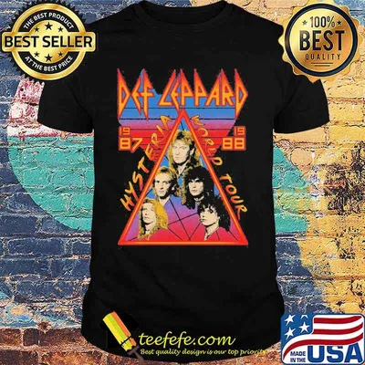 Def leppard hysteria world tour 1987 shirt