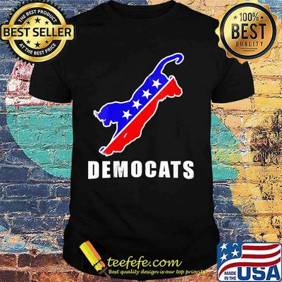 Democats American Flag Cat Shirt