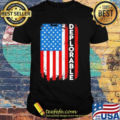 Deplorable american flag independence day shirt