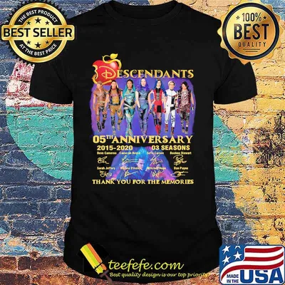Descendants 05th anniversary 2015 2020 03 seasons thank you for the memories signatures shirt