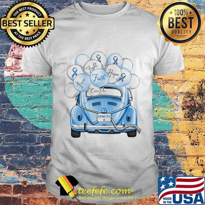 DIABETES FIGHT FAITH HOPE LOVE CURE CAR BALLOONS SHIRT