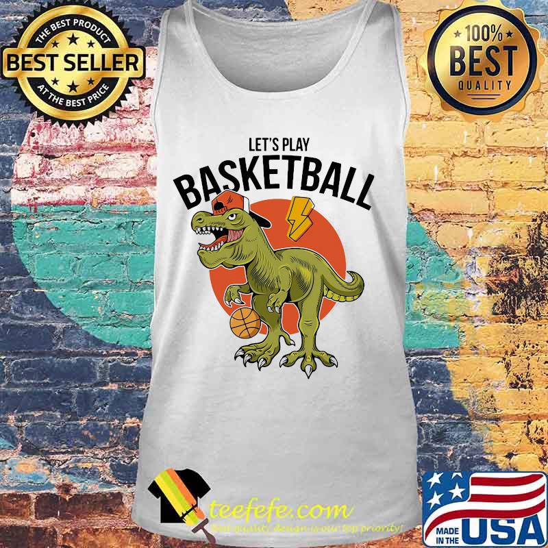 Dinosaur let's play basketball sunset s Tank top Dinosaur let's play basketball sunset s Tank top
