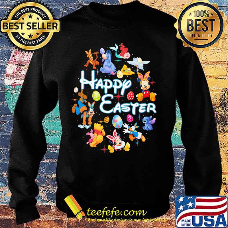 Disney cartoon characters happy easter flowers s Sweater Disney cartoon characters happy easter flowers s Sweater