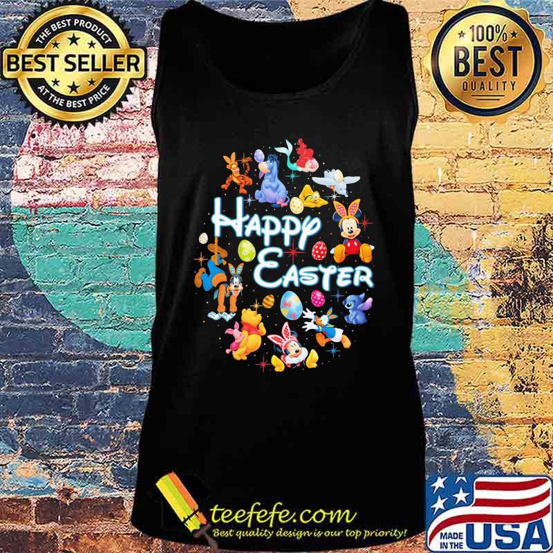 Disney cartoon characters happy easter flowers s Tank top Disney cartoon characters happy easter flowers s Tank top
