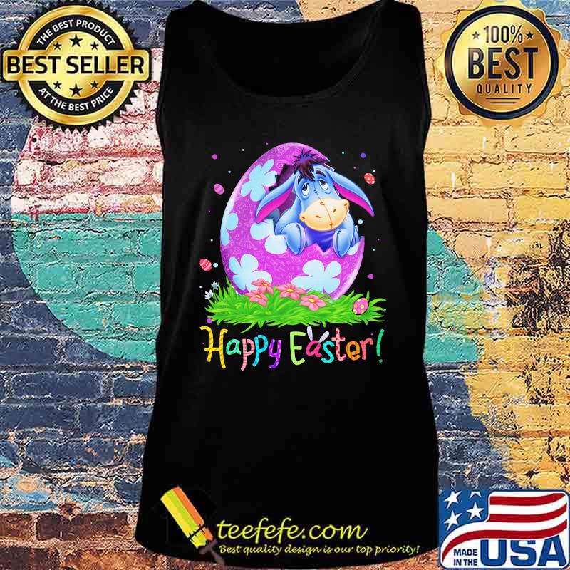 Disney eeyore donkey happy easter flowers s Tank top Disney eeyore donkey happy easter flowers s Tank top