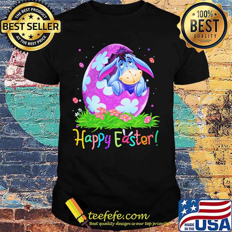 Disney eeyore donkey happy easter flowers shirt Disney eeyore donkey happy easter flowers shirt