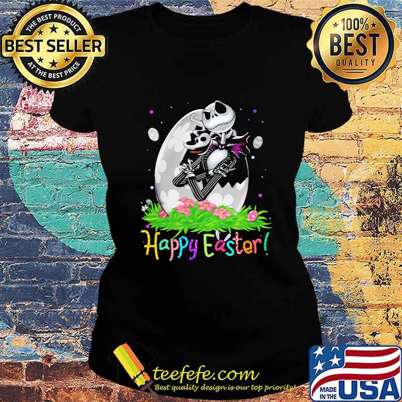 Disney jack skellington happy easter flower s Ladies tee Disney jack skellington happy easter flower s Ladies tee