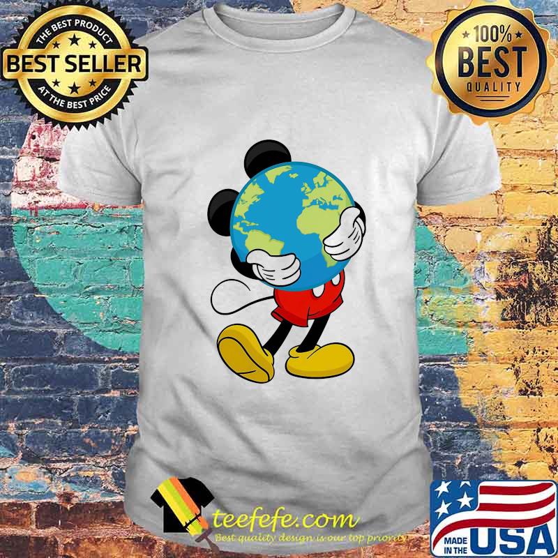 Disney mickey mouse hug earth shirt Disney mickey mouse hug earth shirt