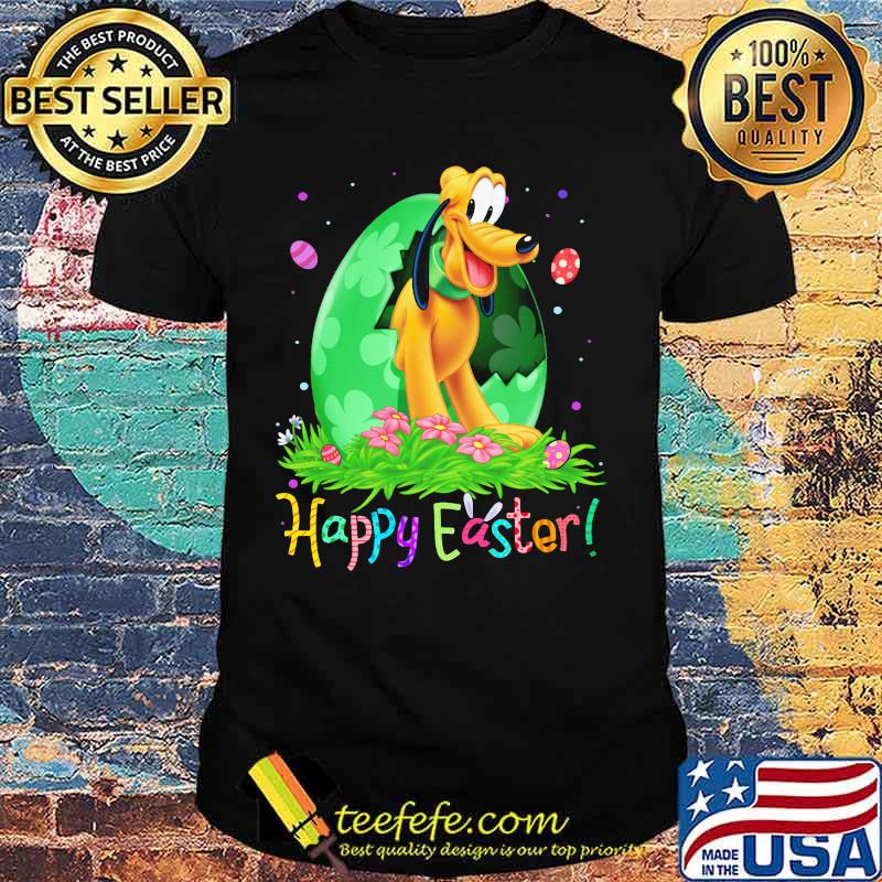 Disney pluto happy easter flower shirt Disney pluto happy easter flower shirt