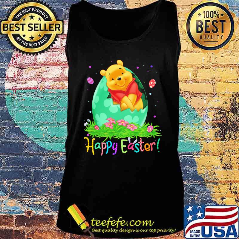 Disney pooh happy easter flowers s Tank top Disney pooh happy easter flowers s Tank top