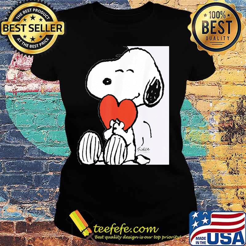 Disney snoopy hug heart schulz s Ladies tee Disney snoopy hug heart schulz s Ladies tee