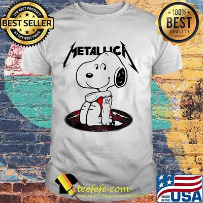 Disney snoopy metallica band shirt