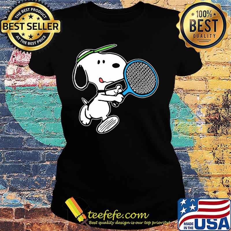 Disney snoopy playing badminton s Ladies tee Disney snoopy playing badminton s Ladies tee