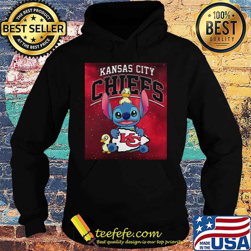 Disney stitch and ducks hug kansas city chiefs s Hoodie Disney stitch and ducks hug kansas city chiefs s Hoodie