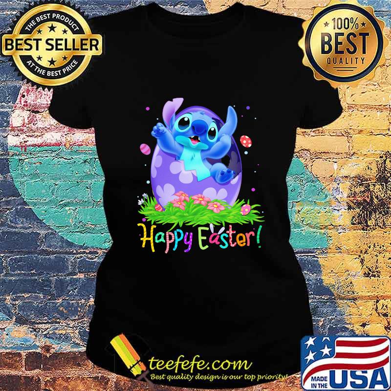 Disney stitch happy easter flower s Ladies tee Disney stitch happy easter flower s Ladies tee