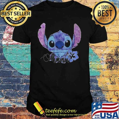 Disney stitch ohana flower shirt
