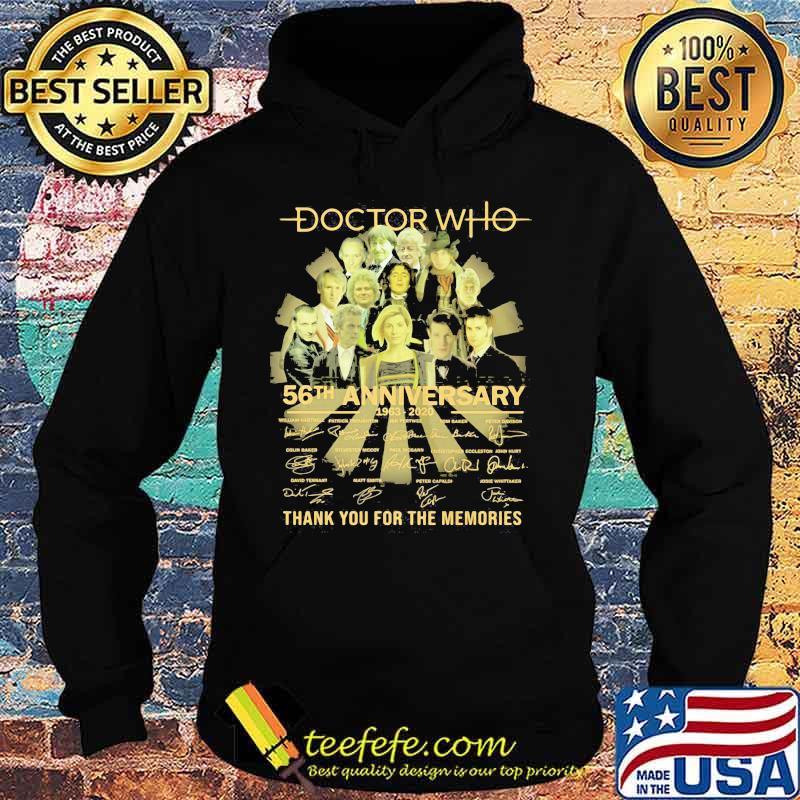 Doctor who 56th anniversary 1963 2020 thank you for the memories signatures s Hoodie Doctor who 56th anniversary 1963 2020 thank you for the memories signatures s Hoodie