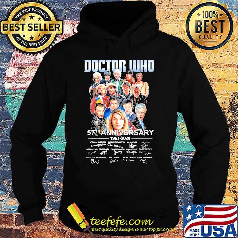Doctor who 57th anniversary 1963 2020 signatures s Hoodie Doctor who 57th anniversary 1963 2020 signatures s Hoodie