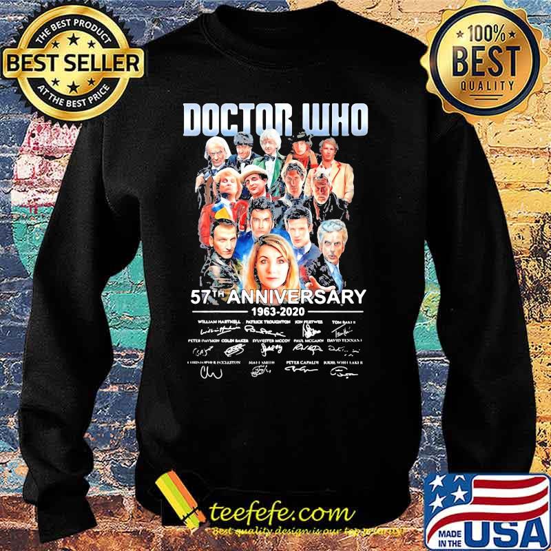 Doctor who 57th anniversary 1963 2020 signatures s Sweater Doctor who 57th anniversary 1963 2020 signatures s Sweater
