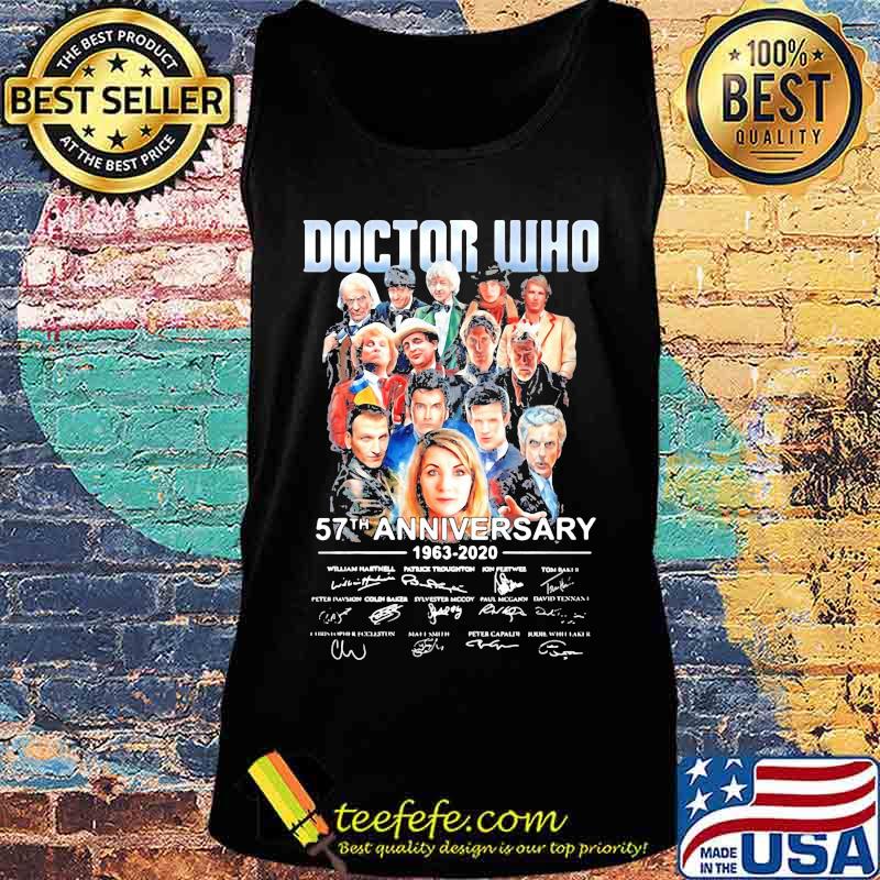 Doctor who 57th anniversary 1963 2020 signatures s Tank top Doctor who 57th anniversary 1963 2020 signatures s Tank top