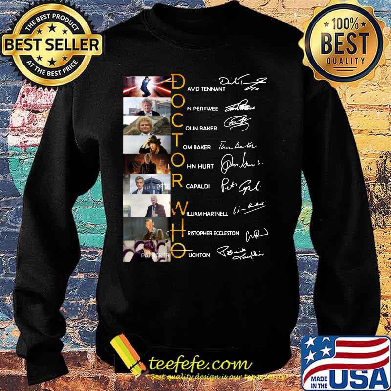 Doctor who characters signatures s Sweater Doctor who characters signatures s Sweater