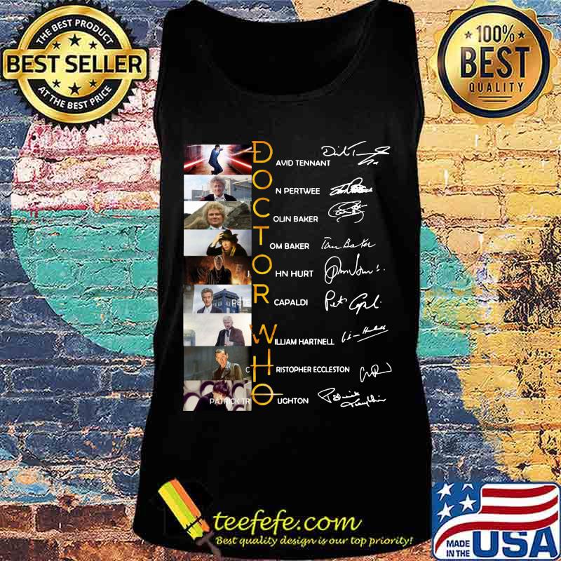 Doctor who characters signatures s Tank top Doctor who characters signatures s Tank top