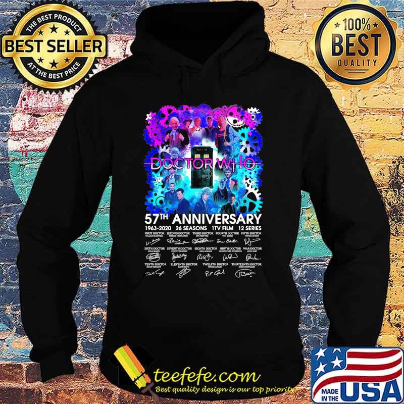 Doctor who movie 57th anniversary 1963 2020 26 seasons 1 tv film 12 series signatures s Hoodie Doctor who movie 57th anniversary 1963 2020 26 seasons 1 tv film 12 series signatures s Hoodie