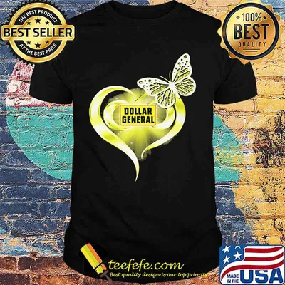 Dollar general heart butterfly shirt